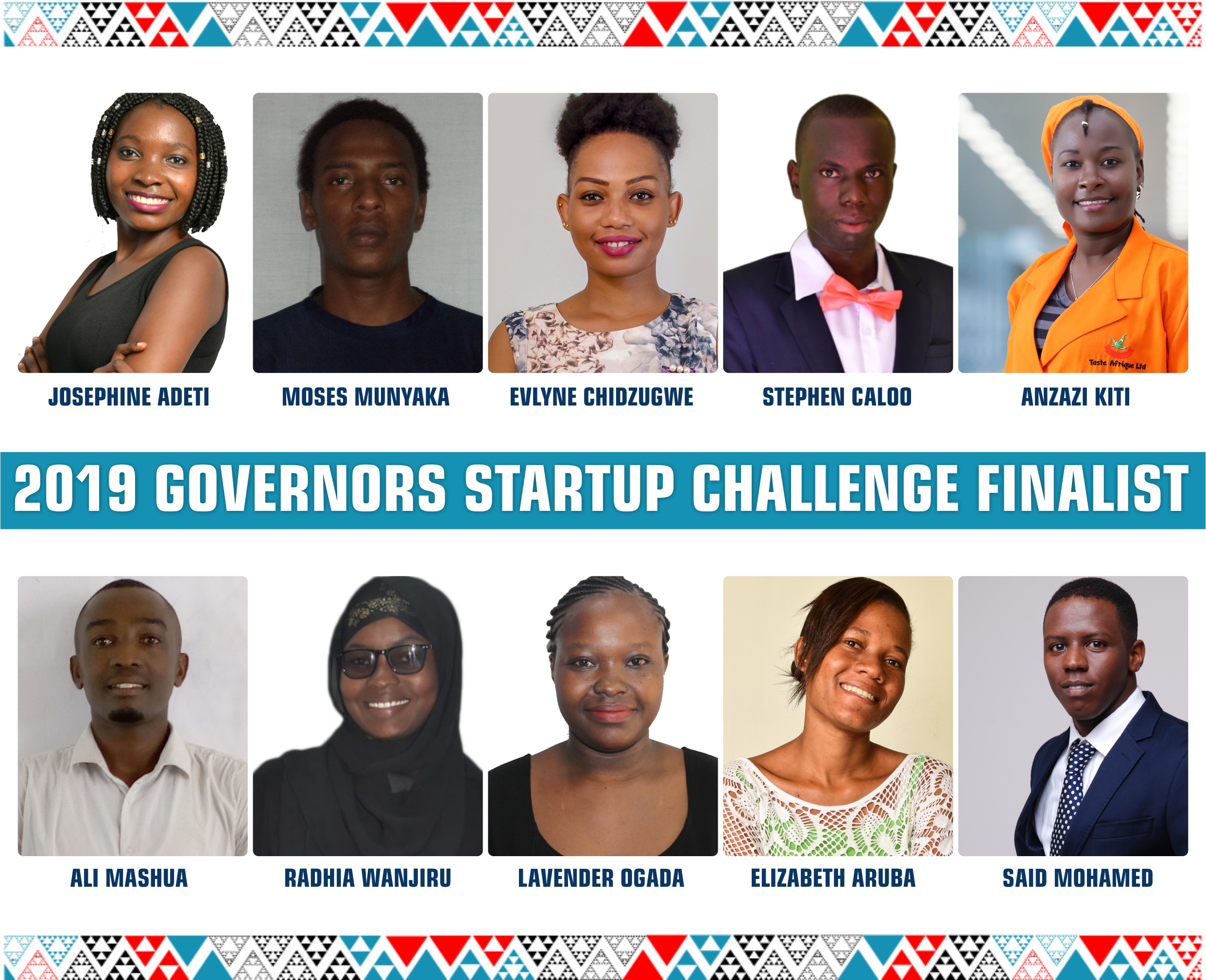 The 2019 YEPI Governors Startup Challenge Finalists